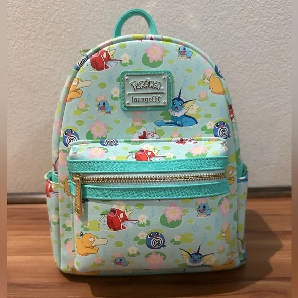 NWT Loungefly Pokémon Lilypad AOP backpack - Picture 3 of 6